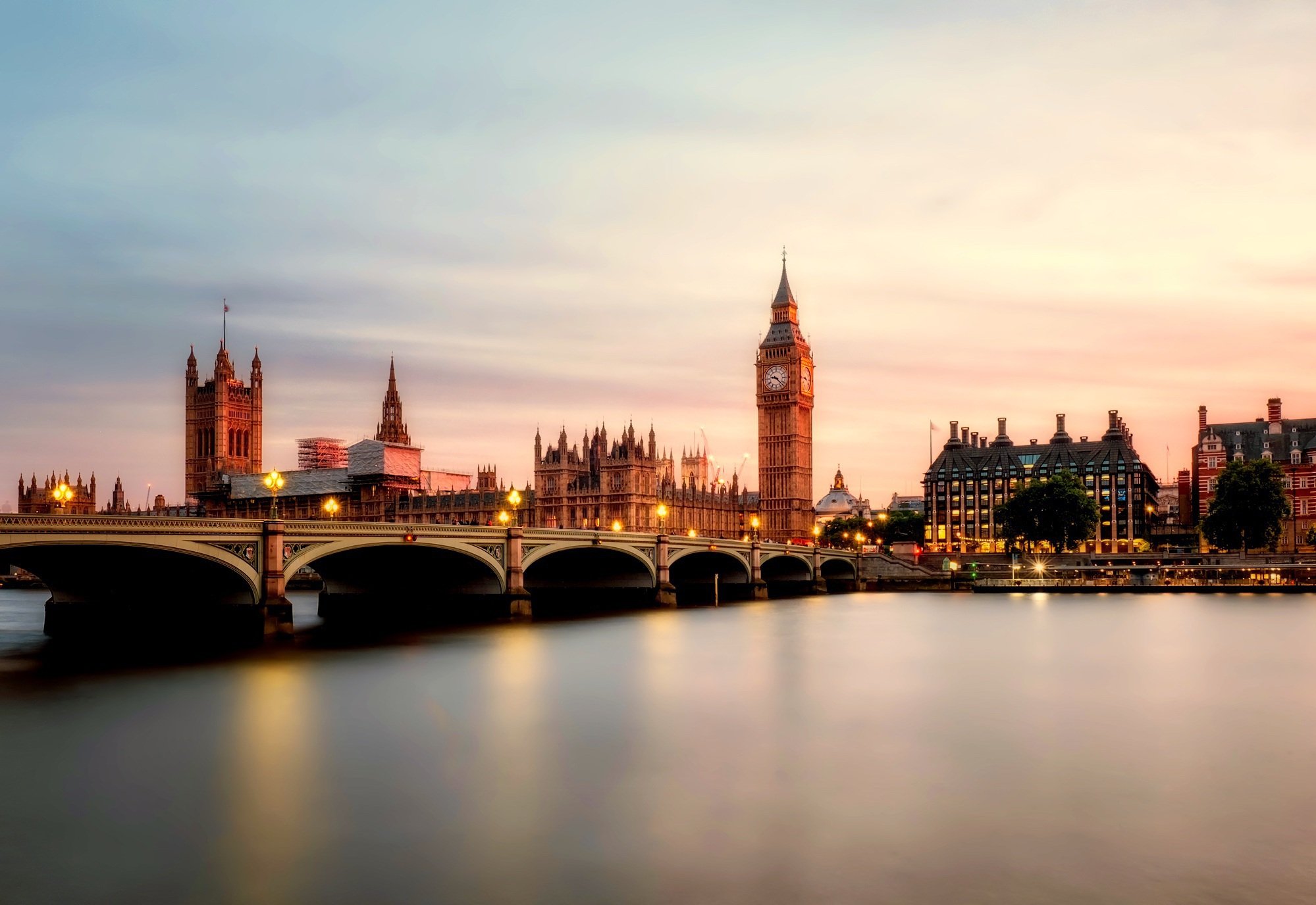 The Tower of London during a sunset